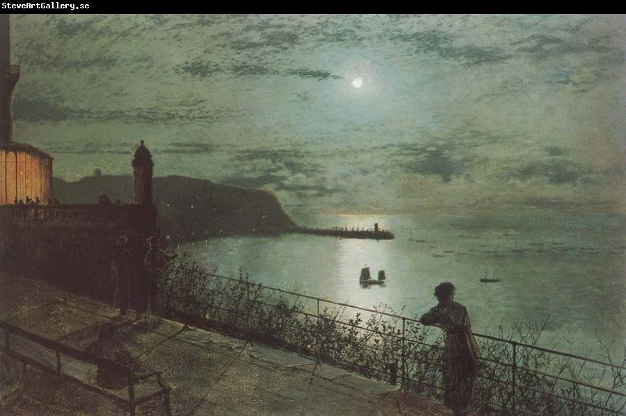 Atkinson Grimshaw Scarborough from Seats near the Grand Hotel